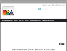 Tablet Screenshot of desertbusinessassociation.org